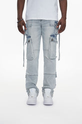 Anom Ice Blue Stacked Jeans
