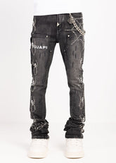Guapi Obsidian Spider Denim Jeans