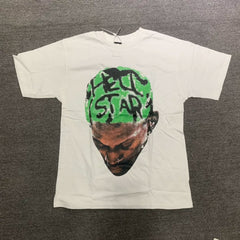 Hellstar Green Head Portrait Cream T-shirt