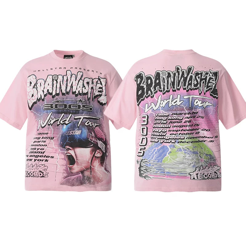 Hellstar Pink World Tour Collage Tee
