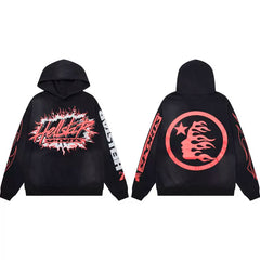 Hellstar Black Red Graphic Hoodie
