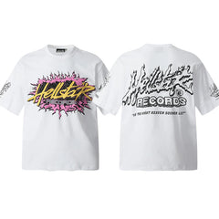 Hellstar White Records Graffiti Tee