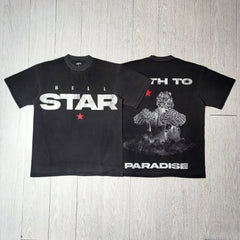 Hellstar Star Letter Logo Graphic T-shirt