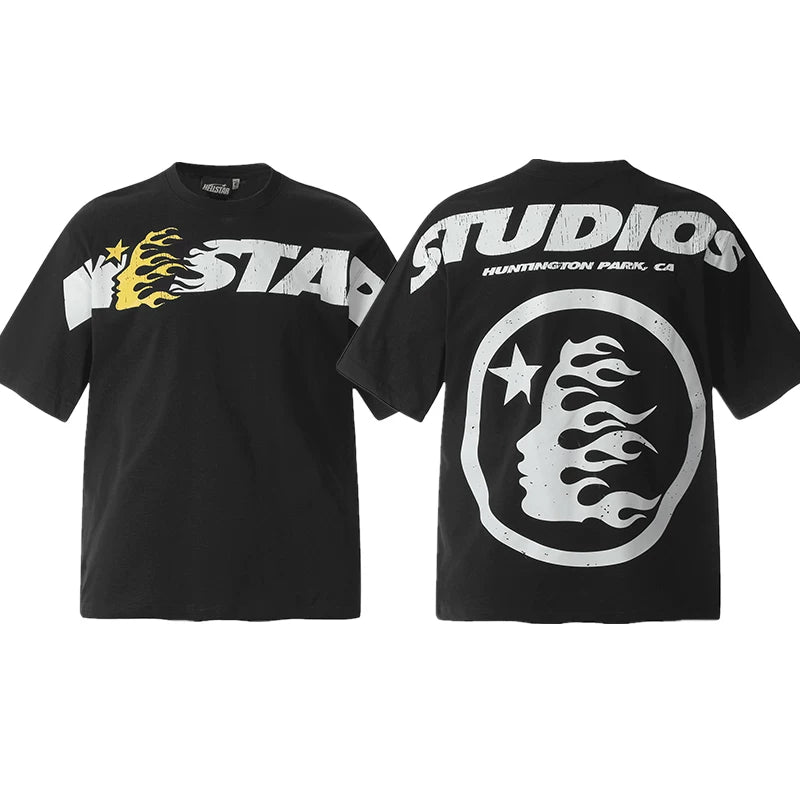 Hellstar Black Studios Flame Portrait Tee