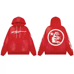 Hellstar Red White Line Hoodie