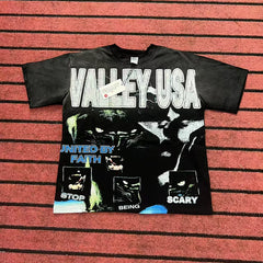 Valleydream Black Valley USA United By Faith Vintage T-Shirt