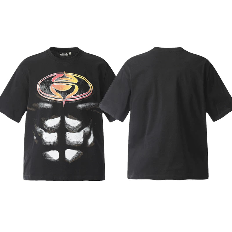 Hellstar Black Muscle Logo Graphic Tee