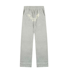 Sp5der Vintage Wash Sweatpants - Grey / Heavy Fleece Lined