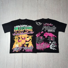 Hellstar Tie Dye Abstract Graphic Tee