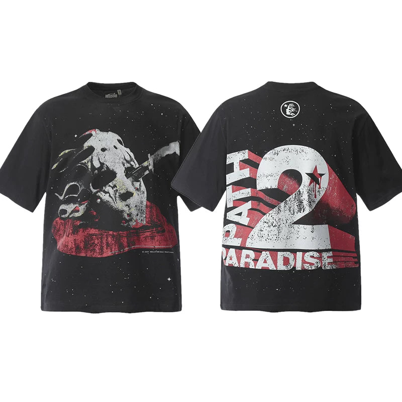 Hellstar Black Skull Paradise Graphic Tee