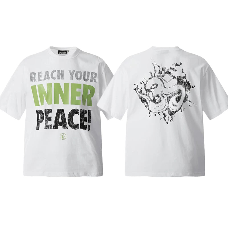Hellstar White Reach Your Inner Peace Tee
