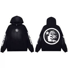 Hellstar Black Sleeve Print Hoodie