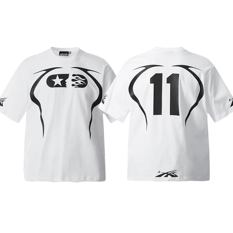 Hellstar White Number 11 Graphic Tee
