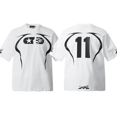 Hellstar White Number 11 Graphic Tee