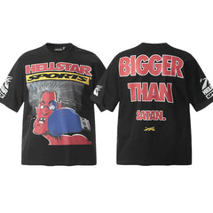 Hellstar Black Cartoon Character Graphic Tee
