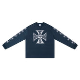 West Coast Choppers Cross Print ERD Stylist Same Style Waffle Sanskrit Long Sleeve (5)