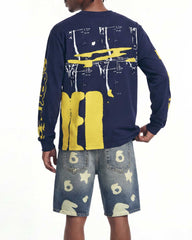 Sp5der Beluga Denim Short Indigo