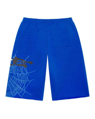 Sp5der Heavy Web Long Shorts Tory Blue