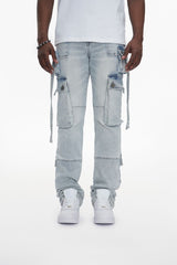 Anom Ice Blue Stacked Jeans