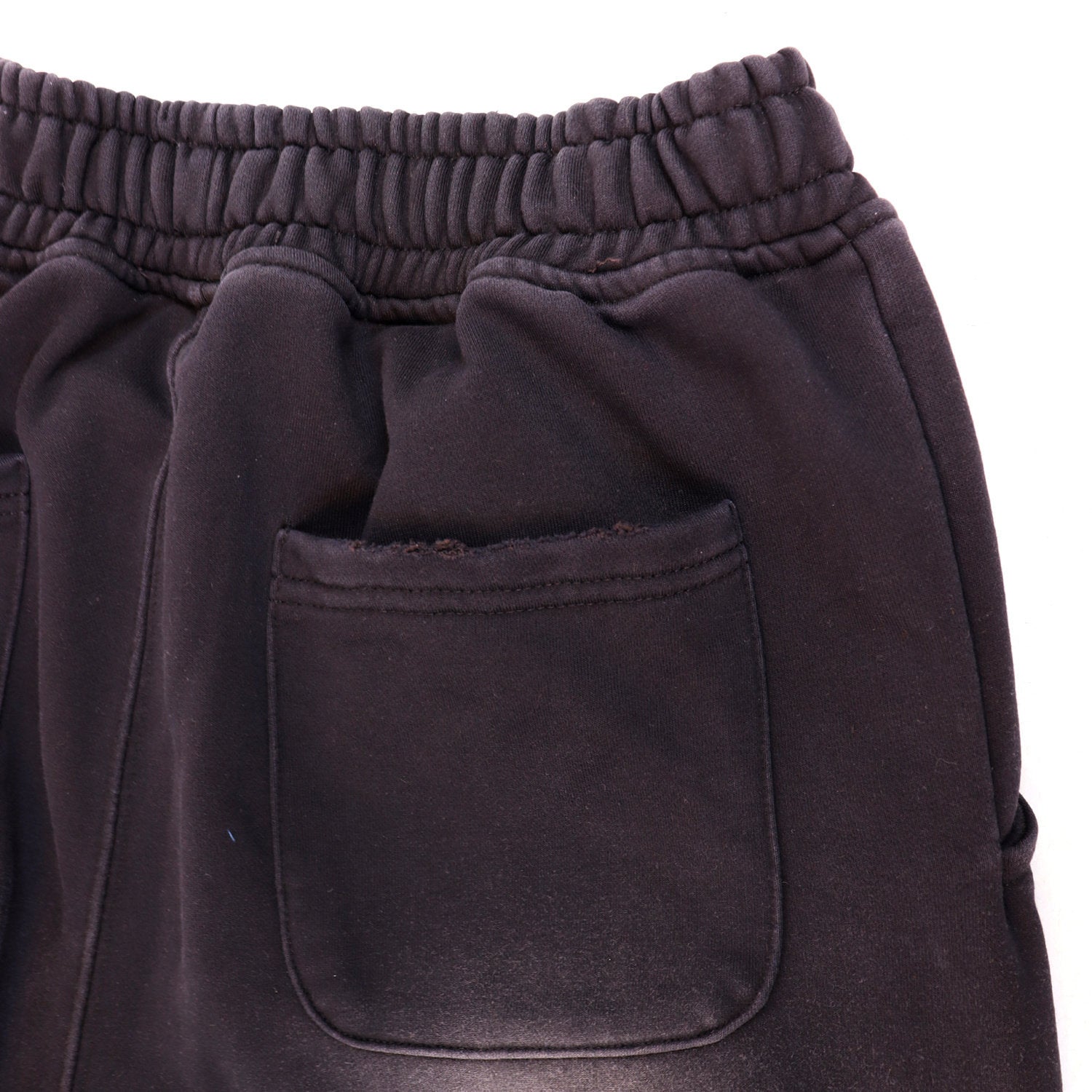 Vintage Eagle‑Print Wide‑Leg Sweatpants, Black Washed Unisex Hip‑Hop Streetwear Trousers