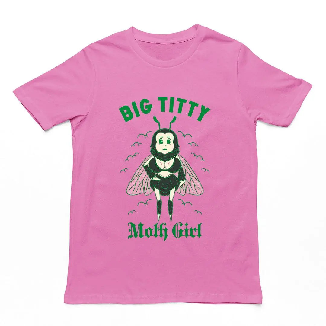 Big Titty Moth Girl t-shirt
