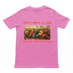 Not a phone in sight just people living in the moment T-Shirt