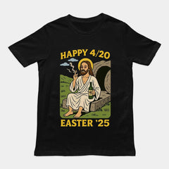 Happy 4/20 Easter '25 Jesus T-Shirt