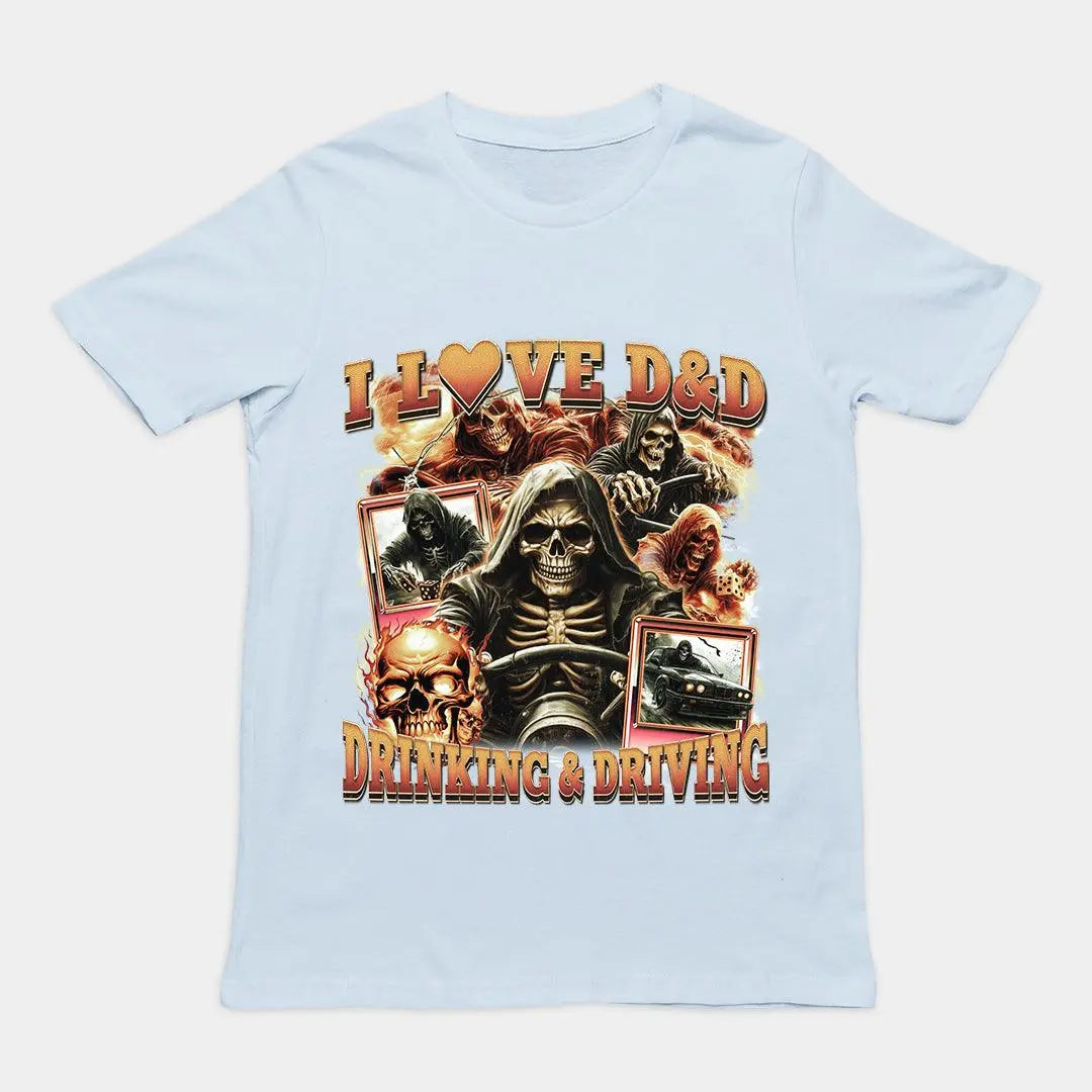 I love D&D Drinking & Driving t-shirt