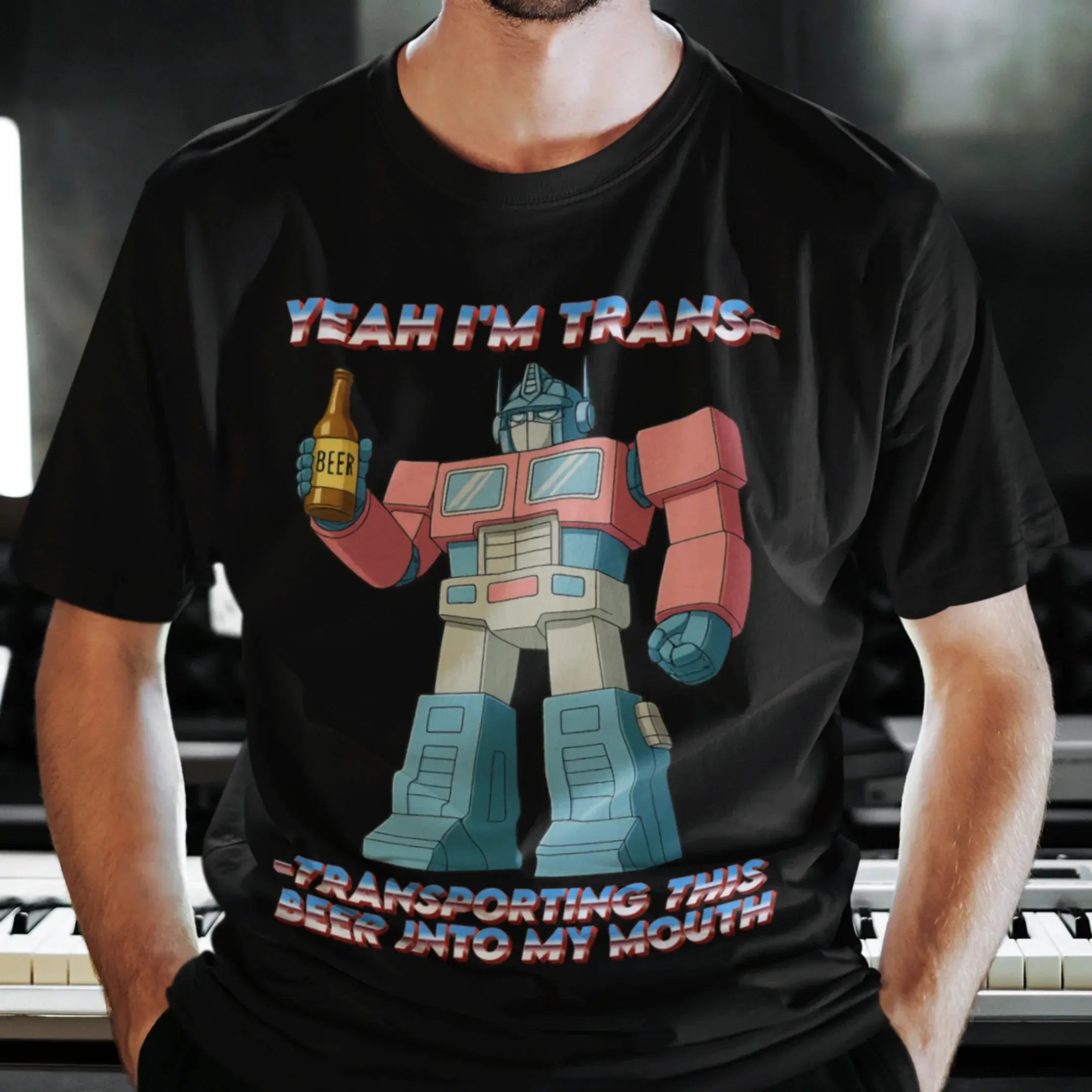 Yeah I'm trans- transporting this beer into my mouth T-Shirt