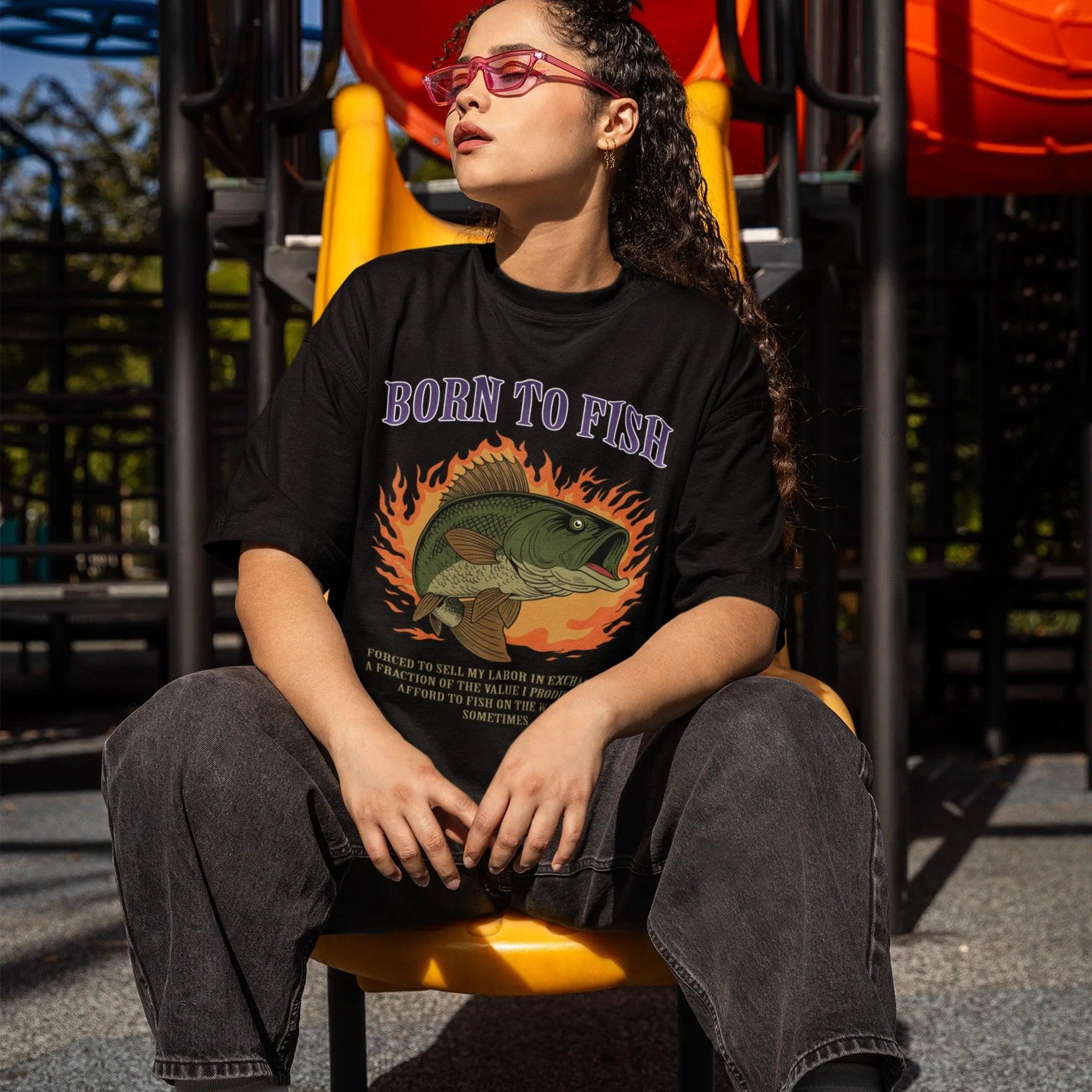 Born to Fish Forced to Sell my Labor T-Shirt