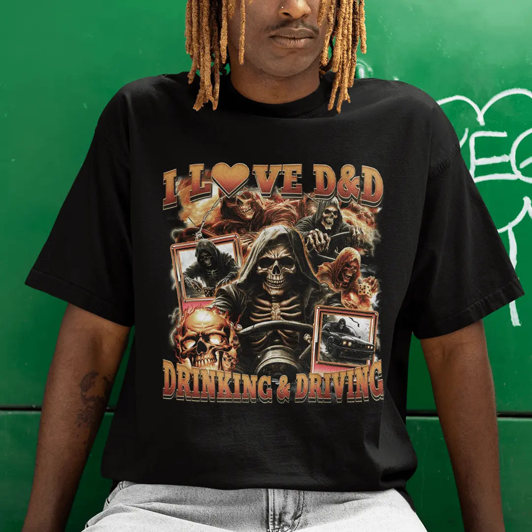 I love D&D Drinking & Driving t-shirt