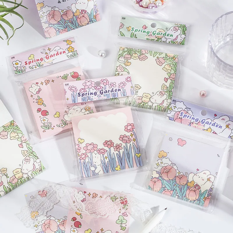 Bunny Blossom Patch Memo Pad