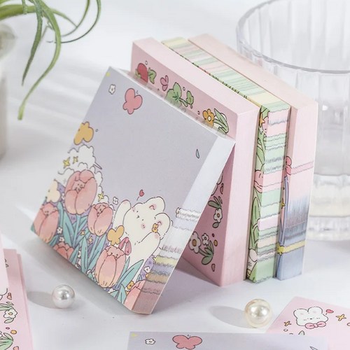 Bunny Blossom Patch Memo Pad