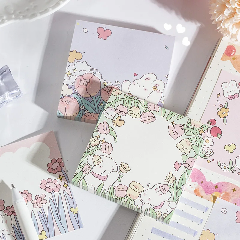 Bunny Blossom Patch Memo Pad