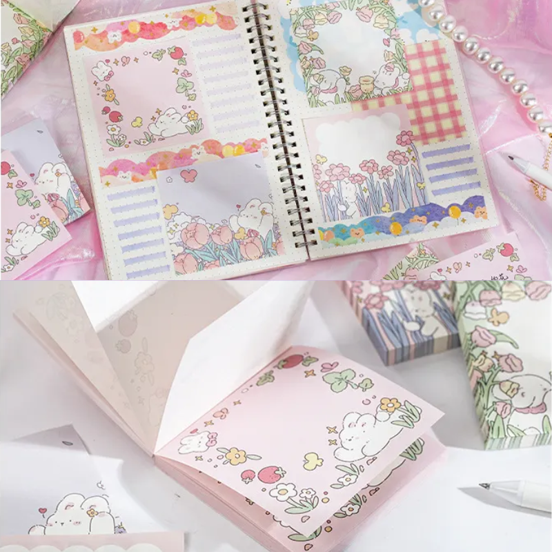 Bunny Blossom Patch Memo Pad