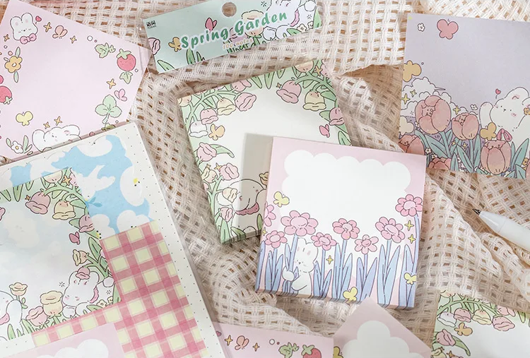 Bunny Blossom Patch Memo Pad