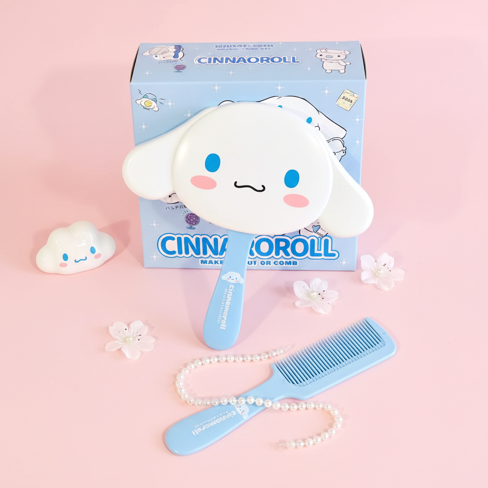 Sanrio Mirror + Comb Vanity Set - Cinnamoroll
