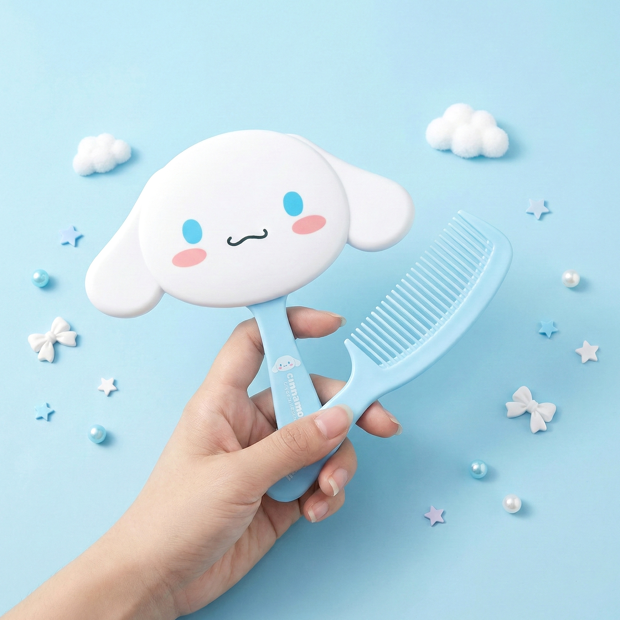 Sanrio Mirror + Comb Vanity Set - Cinnamoroll