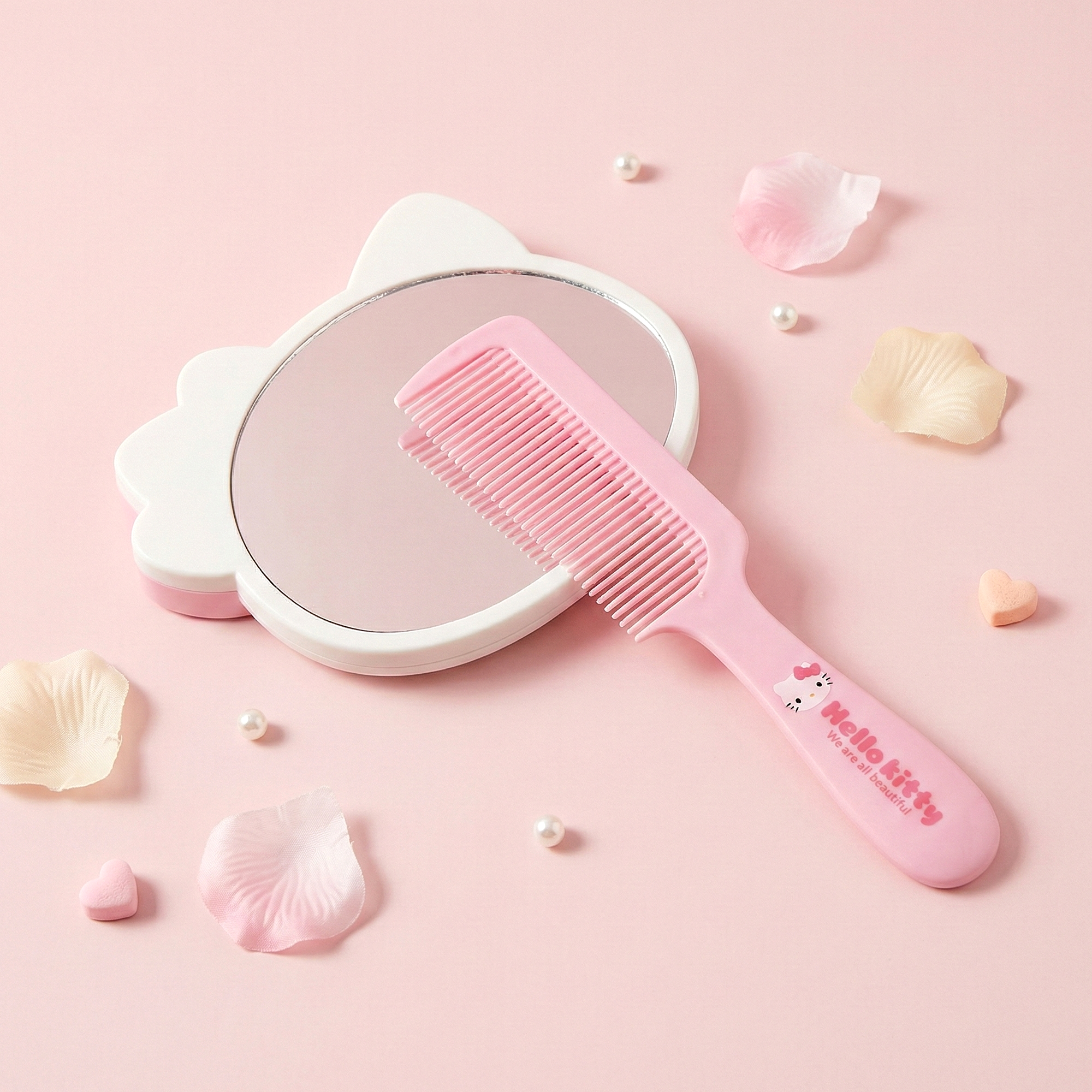 Sanrio Mirror + Comb Vanity Set - Hello Kitty