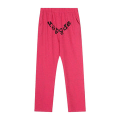 Sp5der Logo Sweatpants - Hot Pink / Heavy Fleece Lined
