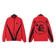 Hellstar Red Circle Logo Zip Jacket
