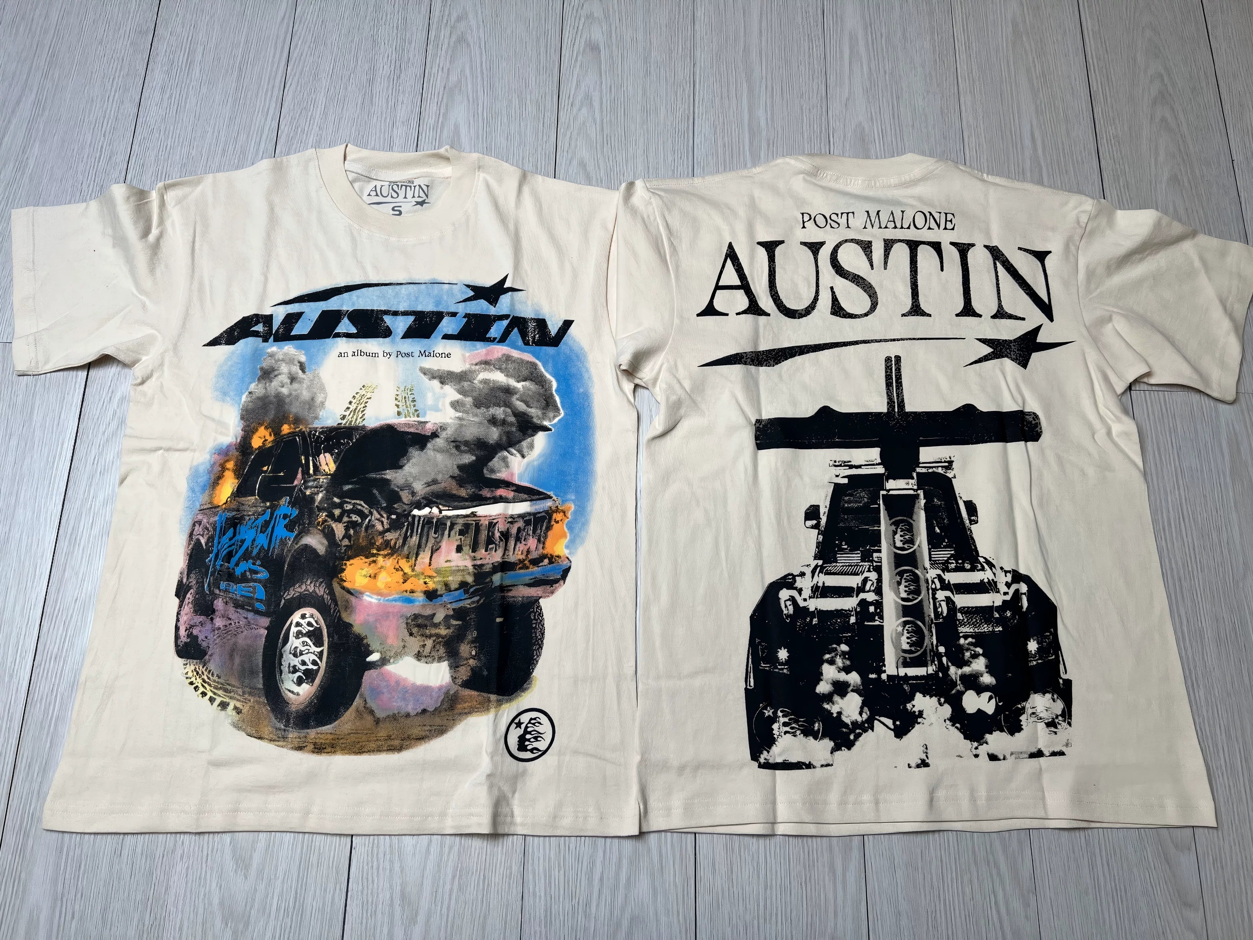 Hellstar Retro Car Crash Graphic Short Sleeve Tee