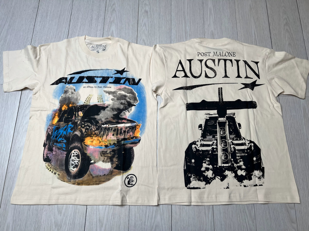 Hellstar Retro Car Crash Graphic Short Sleeve Tee