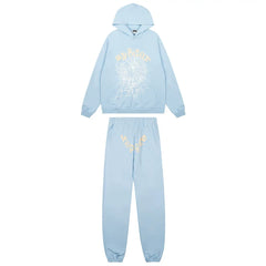Sp5der Signature Web Print Tracksuit - Pastel Blue