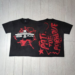 Hellstar Path To Paradise Red Graphic T-shirt