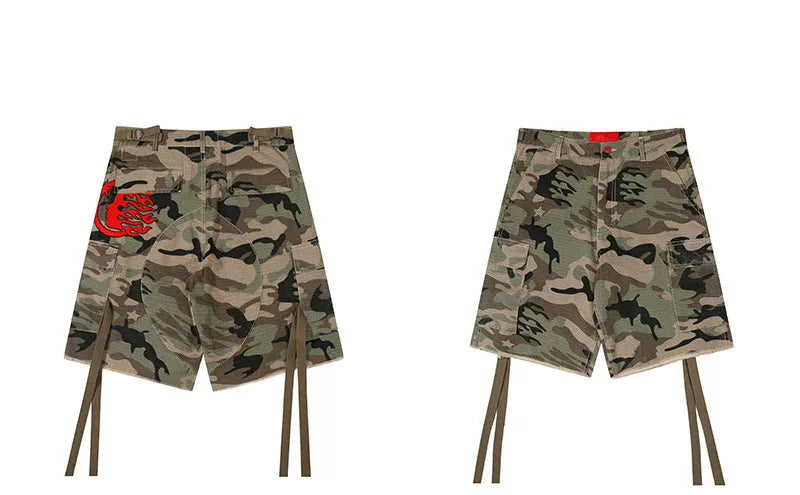 Hellstar Camo Print Shorts