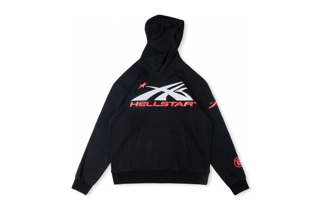 Hellstar Red Star Logo Black Hoodie