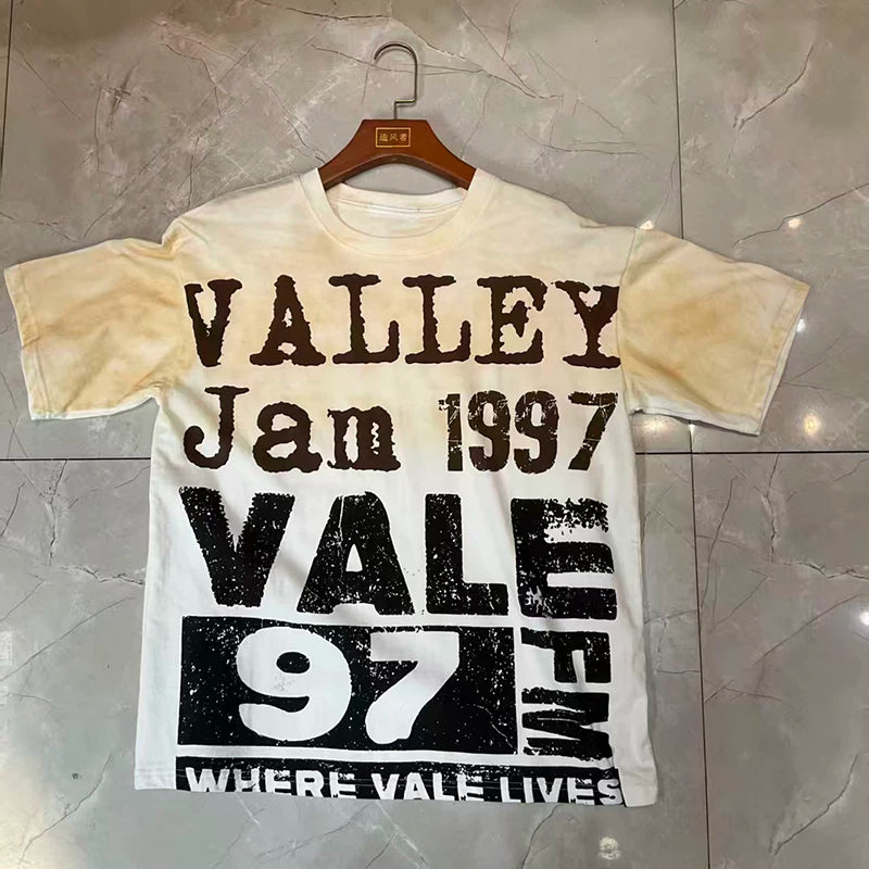 Valleydream Cream Valley Jam 1997 Vintage Festival Graphic T-Shirt