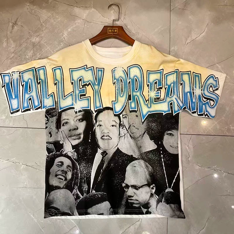 Valleydream Cream Valley Dreams Portrait Retro Graphic Tee