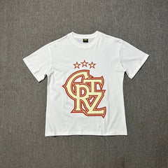 Corteiz CRTZ Star Logo White T-Shirt — Iconic Streetwear Tee with Bold Lettering Print